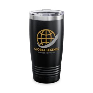 Global Legends Tumbler, 20oz Insulated Travel Mug, Perfect for Sports Lovers, Gifts for Coaches, Unique Beverage Holder