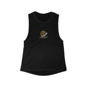 Global Legends Women's Flowy Tank, Casual Workout Top, Summer Activewear, Stylish Gym Shirt, Gift for Fitness Lovers, Travel Apparel